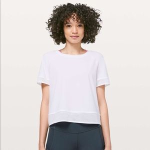 Lululemon Stripe In Stride Short Sleeve
